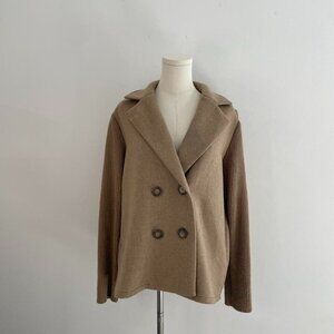 Splendid Singrid Wool Jacket | Tan Double Breasted Coat Size | Women’s Size S